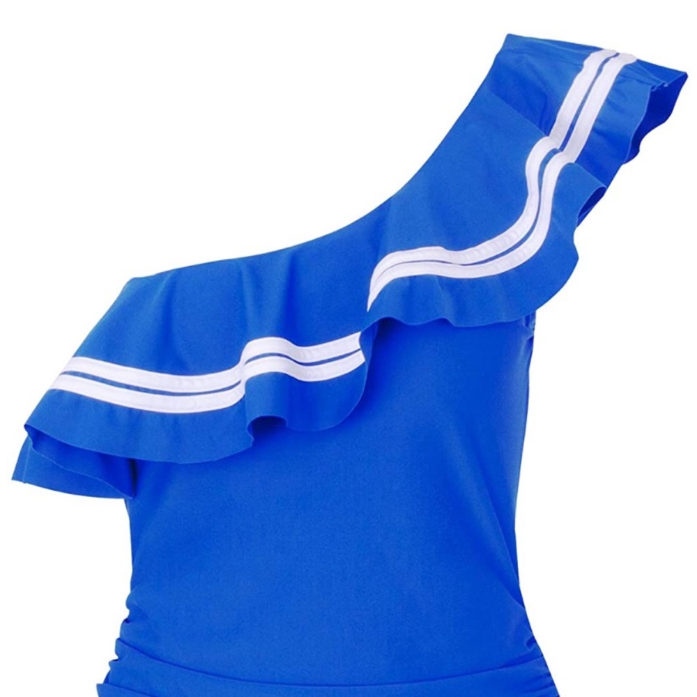 Blue swimsuit